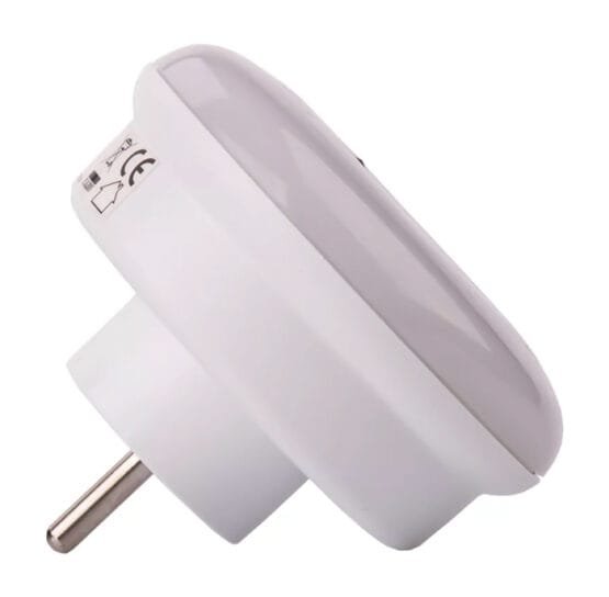 EMOS LED φωτιστικό νυκτός P3307, schuko, με αισθητήρα φωτός, λευκό - P3307 - Image 2