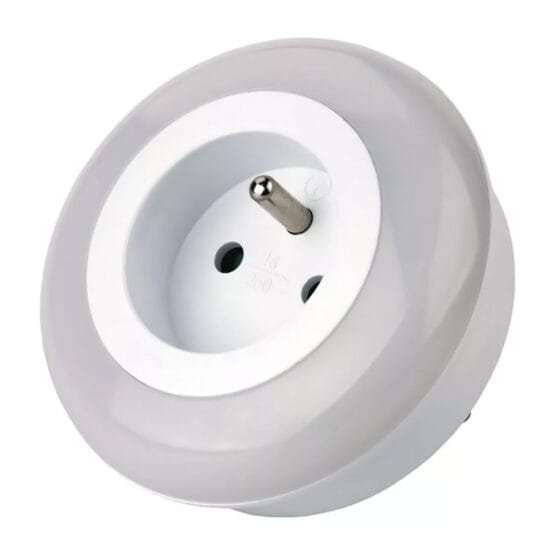 EMOS LED φωτιστικό νυκτός P3307, schuko, με αισθητήρα φωτός, λευκό - P3307