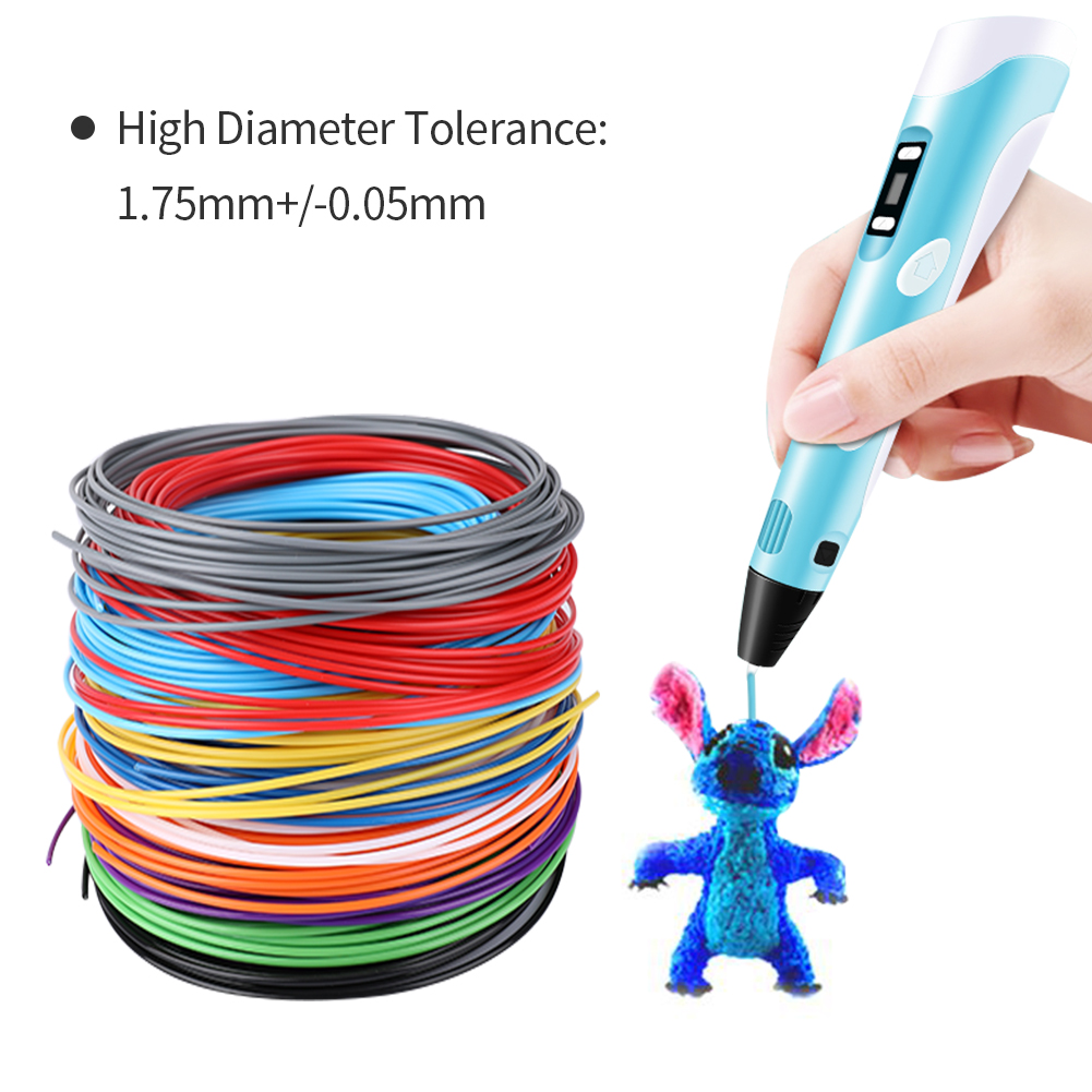 3d pen for kids -3D Pen Kit with Intelligent LED Display and USB Charging -  Blue