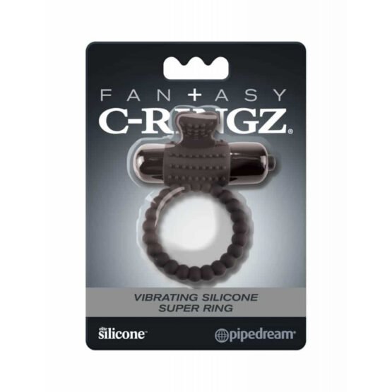 Pipedream Fantasy C-Ringz Vibrating Silicone Super Ring Black