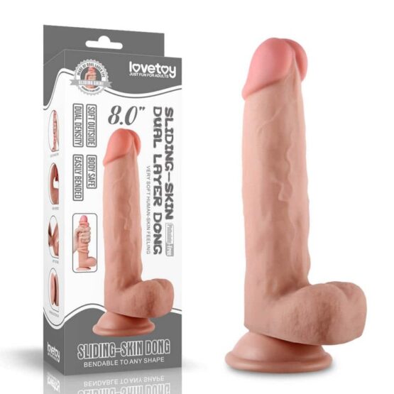 Lovetoy Sliding Skin Dildo 20cm