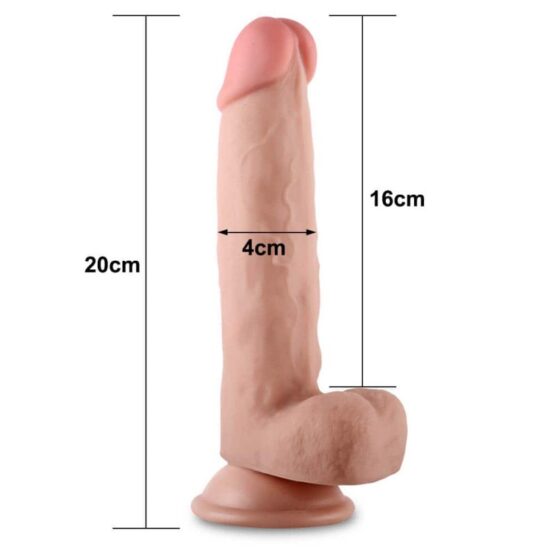 Lovetoy Sliding Skin Dildo 20cm - Image 4