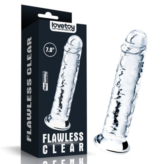 Lovetoy Flawless Clear Dildo 17.78cm Clear