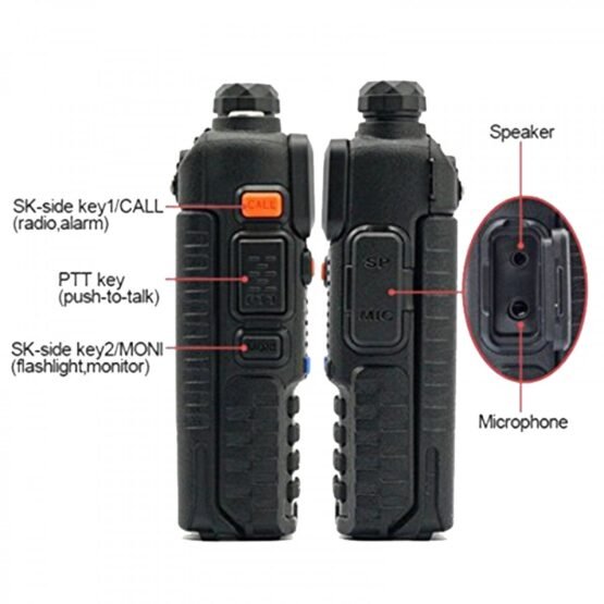 Φορητός πομποδέκτης - UHF/VHF - 5.8W - UV-5RA Plus - Baofeng - 463005 - Image 3
