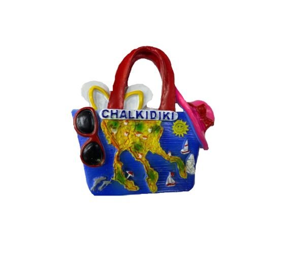 Tουριστικό μαγνητάκι Souvenir – Σετ 12pcs - Resin Magnet - Chalkidiki - 678085