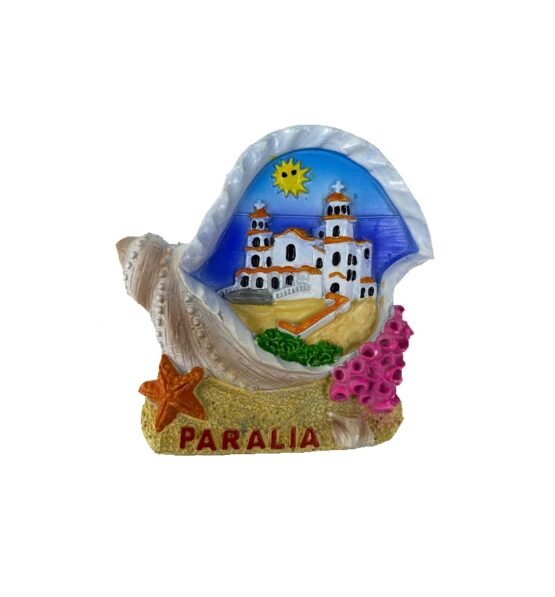 Tουριστικό μαγνητάκι Souvenir – Σετ 12pcs - Resin Magnet - Paralia - 678108