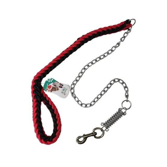 Λουρί σκύλου με ελατήριο ΜΑΥΡΟ – Dog leash 1,50m