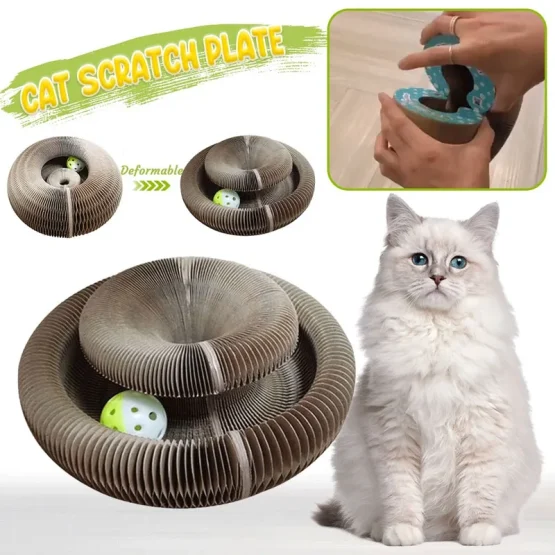 Παιχνίδι γάτας στρογγυλή ξύστρα – Cat scratching board - Image 2