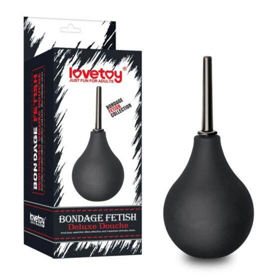 Lovetoy Bondage Fetish Deluxe Πρωκτικό Ντους σε Μαύρο χρώμα 16.5cm