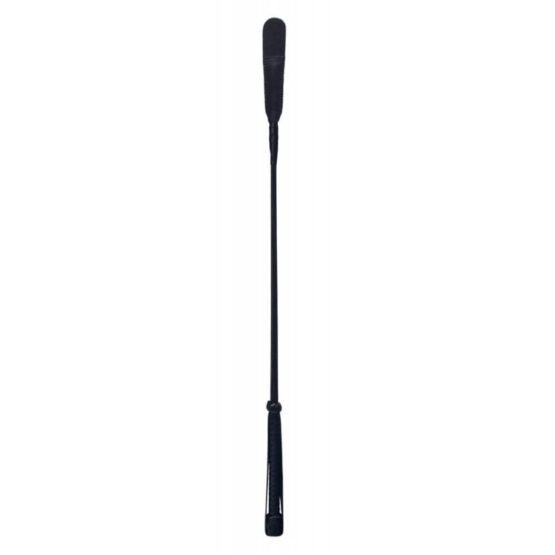 Devil Sticks Leather Slap Crop Black