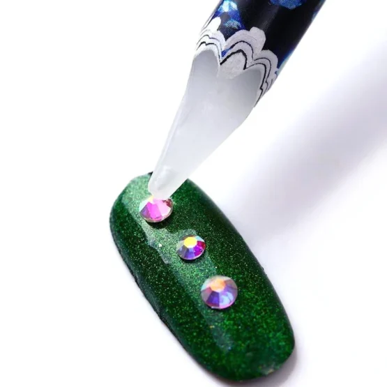 Στυλό Τοποθέτησης Στρας Νυχιών 12τμχ – Rhinestone Picker Wax Pen 12pcs - Image 3