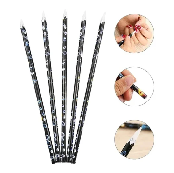 Στυλό Τοποθέτησης Στρας Νυχιών 12τμχ – Rhinestone Picker Wax Pen 12pcs - Image 6