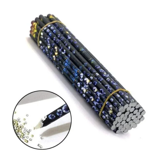 Στυλό Τοποθέτησης Στρας Νυχιών 12τμχ – Rhinestone Picker Wax Pen 12pcs - Image 7