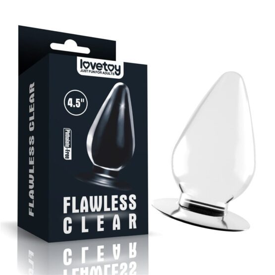 Lovetoy Flawless Clear Anal Plug 11.4cm