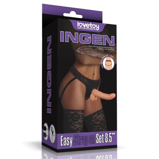 Lovetoy INGEN Easy Strapon Set Flesh 21.5cm