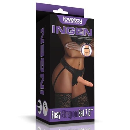 Lovetoy INGEN Lovely Strapon Set Harness με Dildo 20cm στο χρώμα του δέρματος