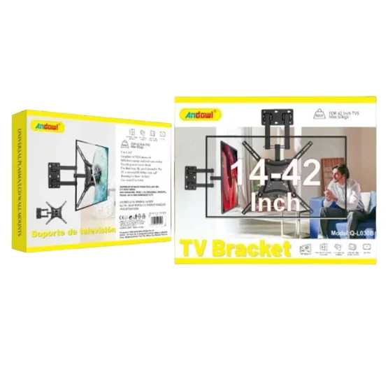 Andowl Q-L030 Βάση Τηλεόρασης Τοίχου έως 55″ και 50kg 14-55Inch – TV Stand Wall Mount Bracket - Image 2