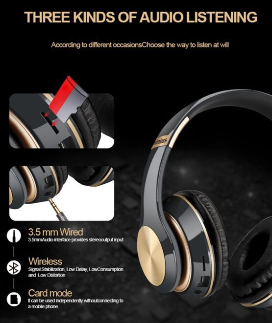 Ασύρματα ακουστικά - Headphones - Τ5 - 540054 - Black - Image 3