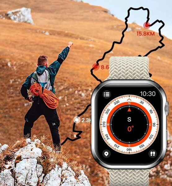 Σετ Smartwatch με 2 λουράκια - Z81 Pro Max - 880372 - Orange - Image 4