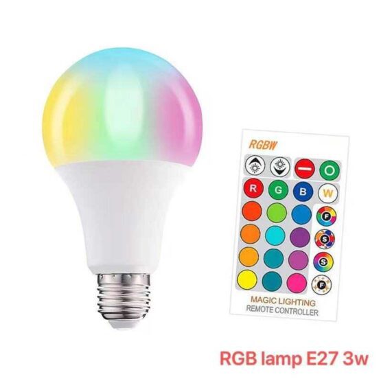 Λάμπα LED RGB - E27 - 3W - 313540 - Image 2