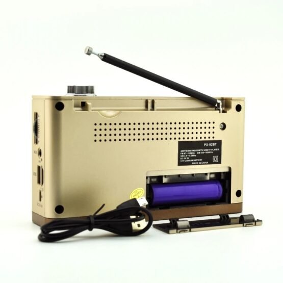 Επαναφορτιζόμενο ραδιόφωνο – PX-92BT - 000923 - Gold - Image 2