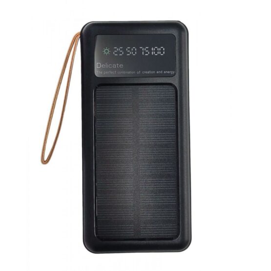 Powerbank με ηλιακό πάνελ - 4in1 - 10.000mah - Y179 - 810385 - Black