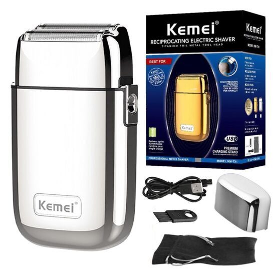 Ξυριστική μηχανή - KM-TX1 - Kemei - Silver - Image 2
