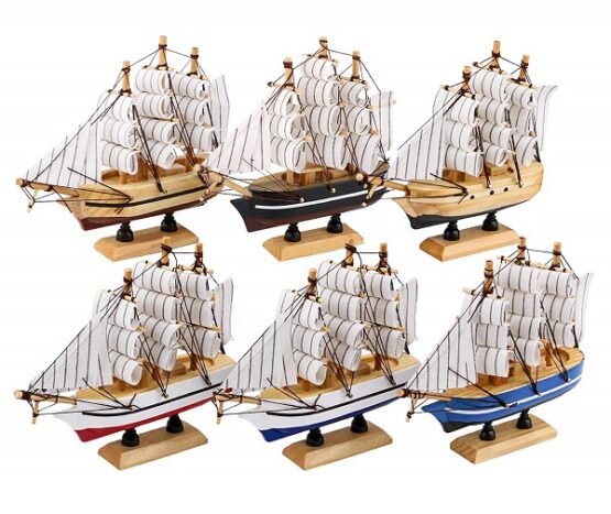 Διακοσμητικό Souvenir - Καραβάκι ιστιοφόρο - 8-24cm - 920877 - Image 2