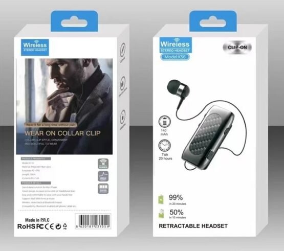 Ασύρματο ακουστικό Bluetooth - K56 - 231056 - Black - Image 2