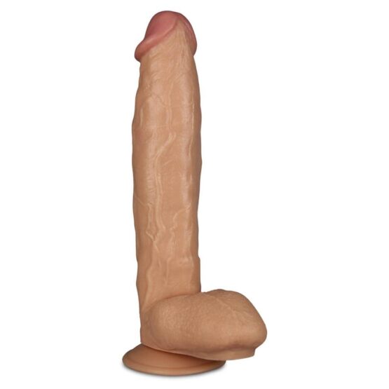 Lovetoy Legendary King Sized Ρεαλιστικό Dildo με Όρχεις και Βεντούζα Flesh 27.94cm - Image 2