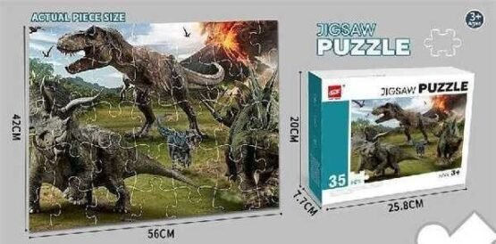 Παιδικό puzzle 35 κομματιών - Dinosaurs - GXF035-1135 - 310433 - Image 2