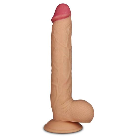 Lovetoy Legendary King Sized Ρεαλιστικό Dildo με Όρχεις και Βεντούζα Flesh 25cm - Image 4