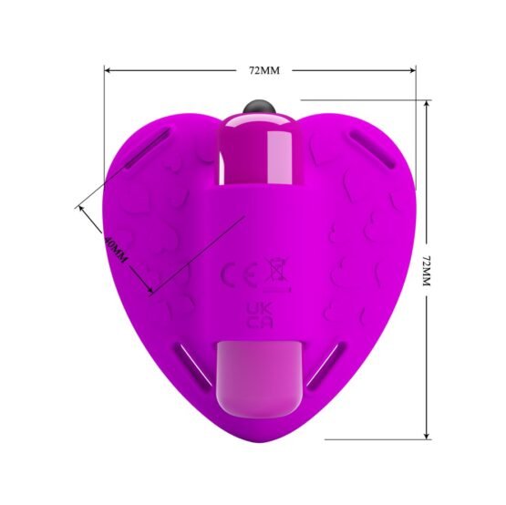 PRETTY LOVE - CLITORAL MASSAGER HEARTBEAT 10 VIBRATION MODES PURPLE - Image 6