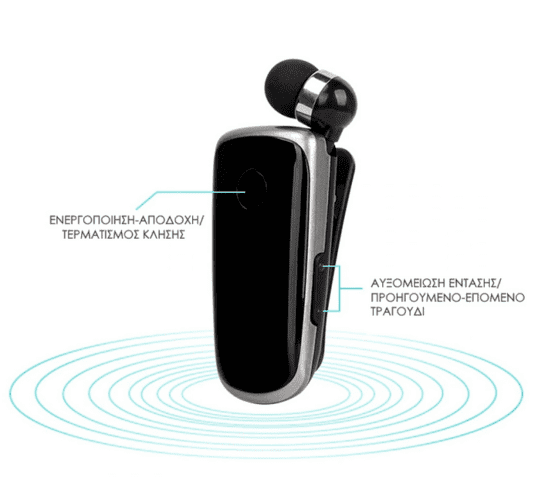 Ασύρματο ακουστικό Bluetooth - K39 - 231011K39 - Black - Image 3