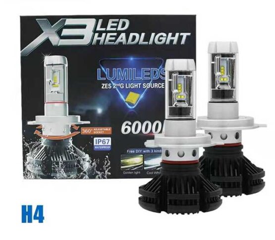 Λάμπες LED - X3-H4 - 50W - Canbus - 007005 - Image 2