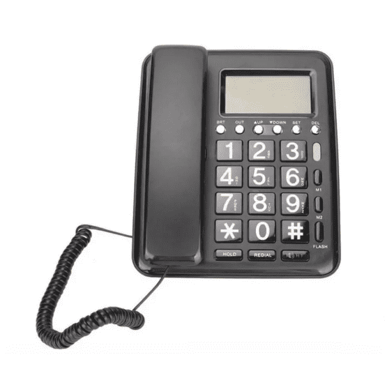 Ενσύρματο σταθερό τηλέφωνο - OHO - 933 - 659337 - Black