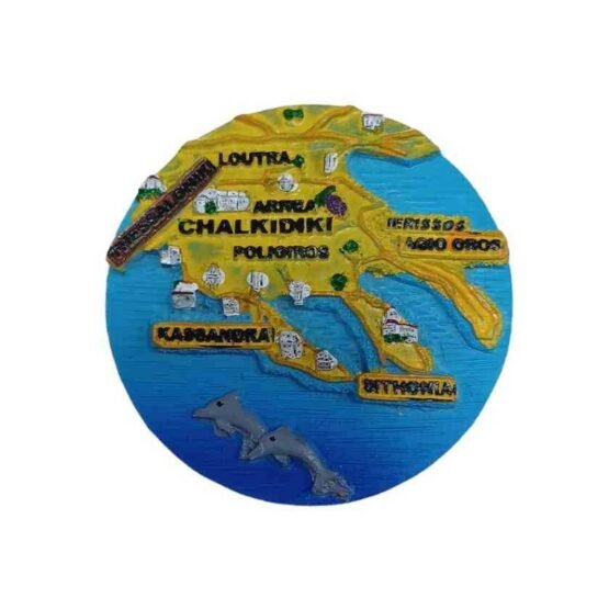 Tουριστικό μαγνητάκι Souvenir - Σετ 12pcs - Halkidiki - 78354