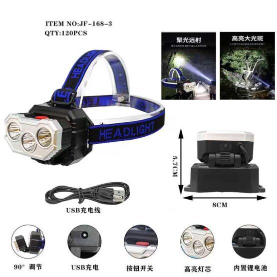 Φακός κεφαλής LED – Headlamp - 1683 - 800191 - Image 2