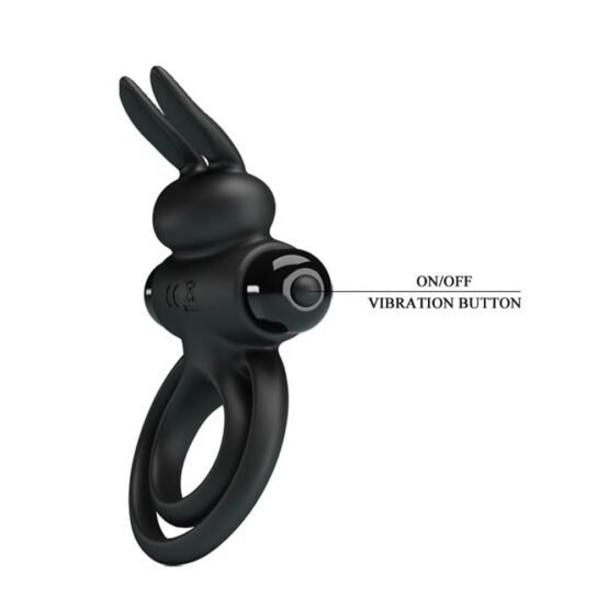 Pretty Love Vibrant Penis Ring 3 Black - Image 5