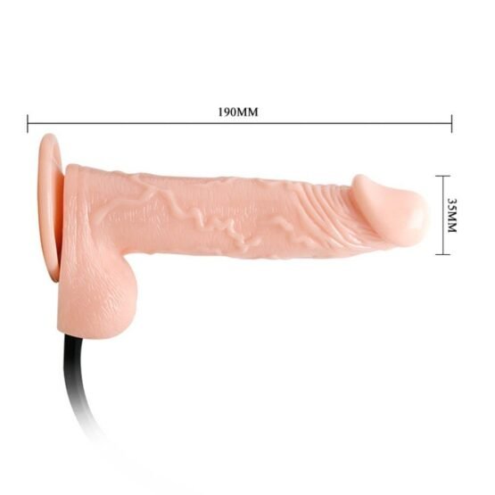 Inflatable Dildo 7,5'' Flesh - Image 5