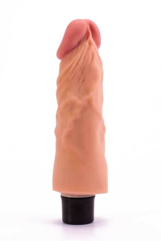 7" Real Softee Vibrating Dildo  1 - Image 5