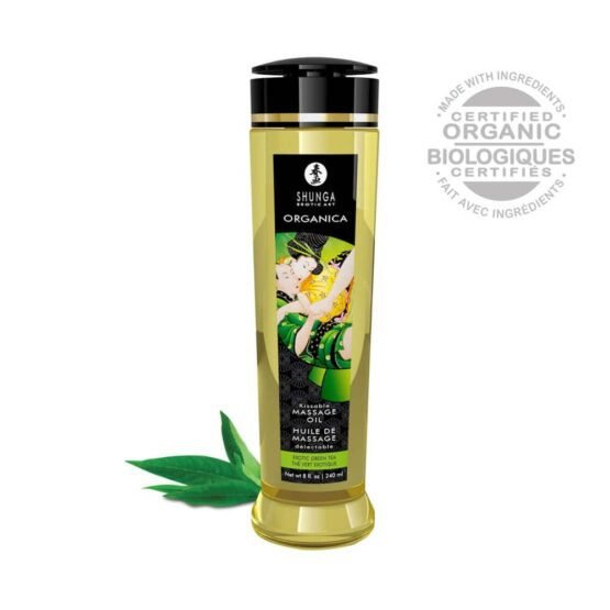 MASSAGE OIL ORGANICA 240 ml / 8 oz GREEN TEA - Image 2