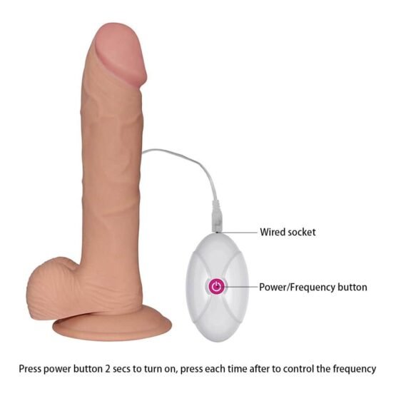 9'' The Ultra Soft Dude - Vibrating Flesh - Image 6