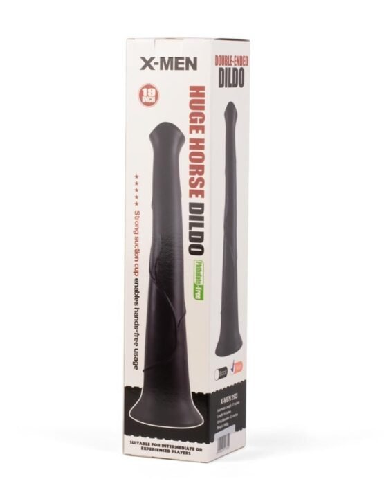 X-MEN Huge Horse Dildo 19 inch Flesh - Image 2