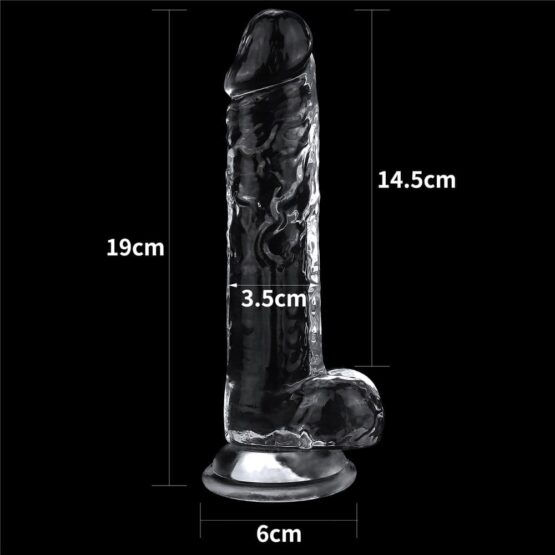 7.5''  Flawless Clear Dildo - Image 6