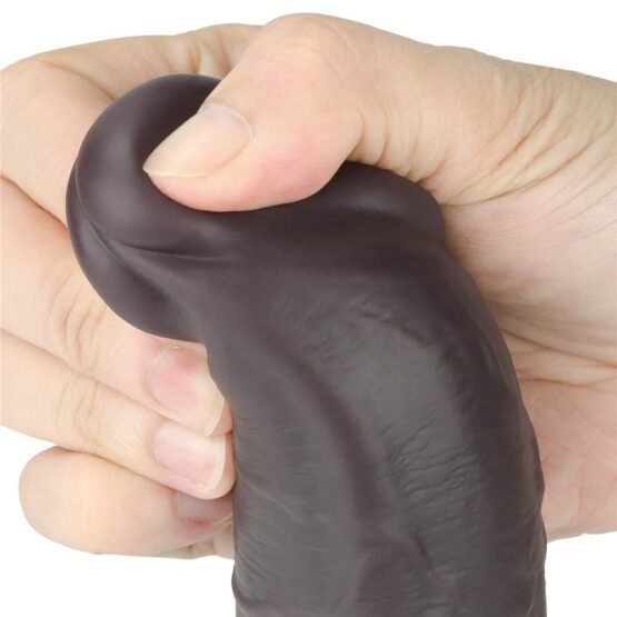 8'' Dual Layered Silicone Rotator Brown - Image 5