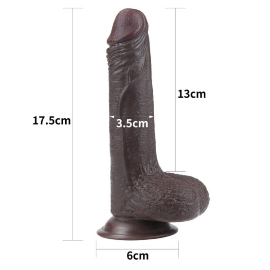 7'' Sliding Skin Dual Layer Dong Brown - Image 3