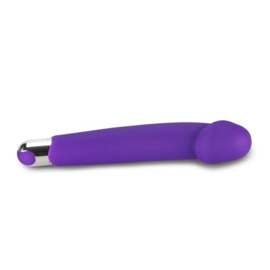 Rechargeable IJOY Silicone Dildo Purple - Image 4