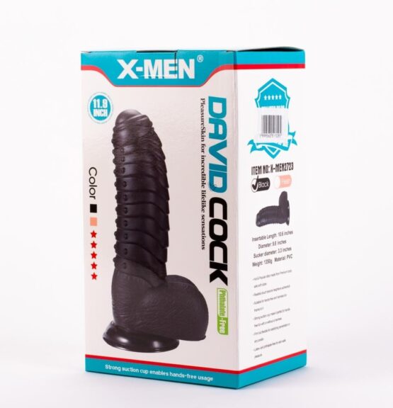 X-MEN David's 11.9" Cock Black - Image 2