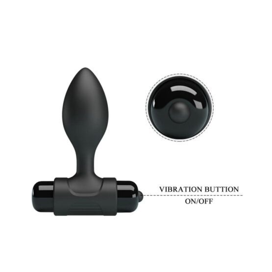 Pretty Love Vibra Butt Plug Black - Image 7